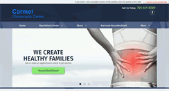 Desktop Screenshot of carmelchiropracticcenter.com