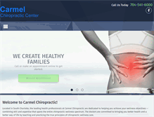 Tablet Screenshot of carmelchiropracticcenter.com